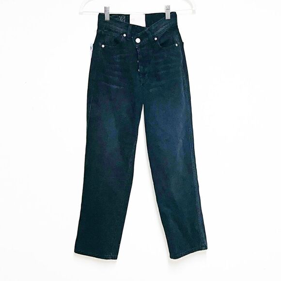 NWT REVICE LA Crossover 90’s Baby Joey Black Wash Jeans Sz Womens 23 - Picture 4 of 9